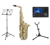Sassofono Alto Sax in Fa# Ottone Lacca Oro Set Completo Custodia Bocchino Leggio
