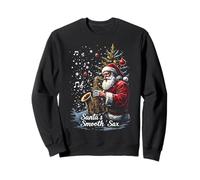 Sassofono Babbo Natale Jazz Sassofono Liscio Felpa