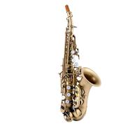 Sassofono Canna Curva Piccola Per Sassofono Soprano In Si Bemolle Universale Per Principianti E Strumenti Professionali (Color : Antique bronze)