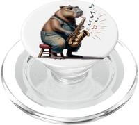 Sassofono Capibara Sax Player PopSockets PopGrip per MagSafe