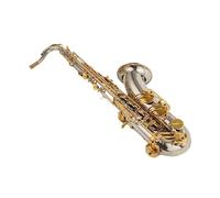 Sassofono Contralto Chiave per sassofono tenore in Sib placcata in argento strumento musicale professionale con custodia e accessori(Leather bag)