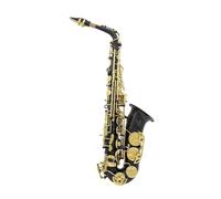 Sassofono Contralto Corpo laccato nero Chiave laccata oro Set completo Sassofono Sassofono contralto Mi bemolle Sassofono per principianti Set completo