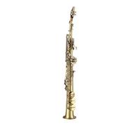 Sassofono Contralto Elegante design nichelato sassofono soprano Sib professionale in ottone dritto
