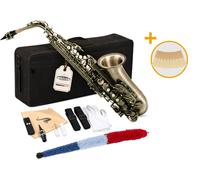 Sassofono Contralto FA# in Ottone Sax Laccatura Antico Set Custodia 10x Ance