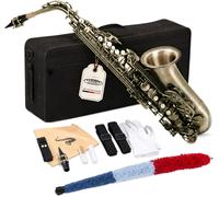 Sassofono Contralto FA# in Ottone Sax Laccatura Antico Set Custodia Bocchino