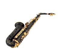 Sassofono Contralto Giapponese Mib Sax Strumento Piatto Con Superficie Intagliata Opaca Unica Con Custodia principianti sassofono (Color : Black)