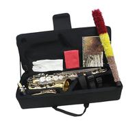 Sassofono Contralto In Mib Con Ancia Cinghia Dentifricio Spazzolino E Altri Accessori Per Strumento A Fiato Professionale. Kit Sassofono
