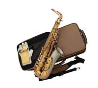 Sassofono Contralto In Mib Opaco Rosa, Campana In Rame Bianco Kit Sassofono