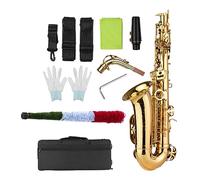 Sassofono Contralto In Mib Strumento A Fiato Sax Contralto In Ottone Laccato Oro Con Custodia Per Il Trasporto Guanti Cinghie Sassofono per principianti Kit