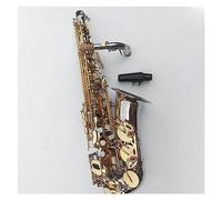 Sassofono Contralto Mi Bemolle In Ottone Argentato Chiavi D'oro Strumento Sax Modello Di Intaglio Profondo A Mano Sassofono per principianti Kit