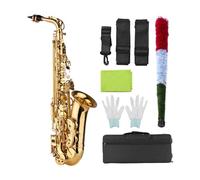 Sassofono Contralto Mib Ottone Laccato Oro Mi Bemolle Sax Contralto Strumento A Fiato Con Borsa Per Il Trasporto Accessori Per Sax (Color : Eb Alto Sax)