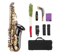 Sassofono Contralto Mib Principianti Sax Contralto con Custodia per il Trasporto Cinghia per Sax Kit di Pulizia per Gruppi di Performance Cori