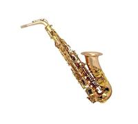 Sassofono Contralto Mib Tune Lacca Dorata Tasti In Ottone Costruzione A Coste Fa Alto Con Custodia