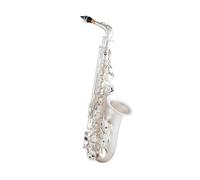 Sassofono Contralto Mib Tune Ottone Placcato Argento Sax E Strumento Musicale Piatto Con Custodia Bocchino (Color : 02)