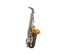 Sassofono Contralto Nero In Lega Di Nichel Argento Contralto Sax Strumento Musicale In Ottone Con Custodia Bocchino (Color : 01)
