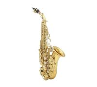 Sassofono Contralto Ottone dorato intagliato modello Bb Bend Althorn sassofono soprano sassofono perla bianco conchiglia bottoni strumento a fiato
