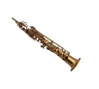 Sassofono Contralto Ottone dritto soprano Sib piatto sassofono sassofono strumento a fiato conchiglia naturale chiave intagliata modello con trasporto