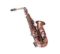 Sassofono Contralto Professionale In Mib Mi Bemolle, Bronzo Rosso, Chiave Per Sax, Modello Scolpito, Strumento A Fiato Con Custodia (Color : Crimson)