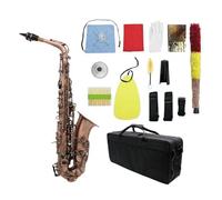 Sassofono Contralto Professionale In Mib Mi Bemolle, Sax In Bronzo Rosso, Modello Scolpito In Abalone Con Custodia E Accessori