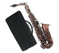 Sassofono Contralto Sassofono contralto antico rosso Sassofono contralto Mi bemolle Sassofono Mib Materiale in ottone con accessorio di rifinitura della staffa(Saxophone)