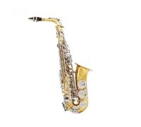 Sassofono Contralto Sassofono contralto Eb Sax Mi bemolle dorato Strumento musicale a fiato con custodia in pelle Ance Parti