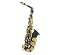 Sassofono Contralto Sassofono contralto in mi bemolle in ottone placcato in argento strumento a fiato professionale sax in mi bemolle(Black Style 8)