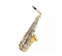 Sassofono Contralto Sassofono contralto in mi bemolle in ottone placcato in argento strumento a fiato professionale sax in mi bemolle(Gold)