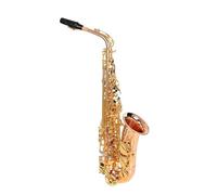 Sassofono Contralto Sassofono contralto in rame fosforoso laccato oro rosa bottone in madreperla mi bemolle strumento musicale con custodia(White)