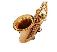 Sassofono Contralto Sassofono contralto professionale con chiave laccata in oro Strumento musicale eccellente Sax dorato
