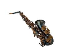Sassofono Contralto Sassofono contralto retrò unico in ottone rame antico Eb Tune E Flat strumento musicale Sax con custodia bocchino(Light Grey)
