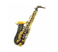 Sassofono Contralto Sassofono Mib Alto Nero Nickel Silver Alloy Alto Sax Ottone Strumento Musicale(Black yellow keys)