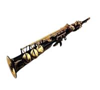 Sassofono Contralto Sassofono soprano dritto nero di facile suonabilità in Si bemolle Strumenti musicali in ottone con bocchino professionale