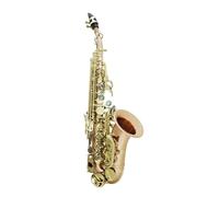 Sassofono Contralto Sassofono soprano in bronzo fosforoso Sib Corpo in ottone Chiavi intagliate Chiavi a conchiglia Sassofono con guanto per ancia