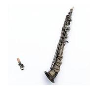 Sassofono Contralto Sassofono soprano laccato nero opaco Sassofono soprano Si bemolle con custodia Bocchino Ance Collo