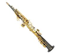 Sassofono Contralto Sassofono soprano Si bemolle Sassofono soprano a tubo dritto integrato Bronzo Nichel nero/ottone Processo spazzolato(Black Nickel)