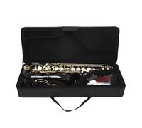Sassofono Contralto Sassofono tenore Black Gold B Flat Sassofono per studenti principianti con custodia portatile aggiornata Ancia Guanti Tracolla