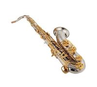 Sassofono Contralto Strumenti musicali professionali Sassofono tenore Sib Tone Sax tubolare nichelato con custodia Bocchino Guanti(Canvas bag)