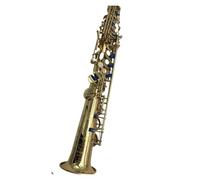 Sassofono Contralto Strumento musicale con corpo laccato oro dritto suono ricco non facile da deformare sassofono soprano in Si bemolle