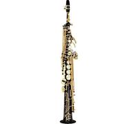 Sassofono Contralto Strumento musicale sassofono soprano professionale con corpo laccato oro dritto in Si bemolle(Black)