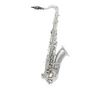 Sassofono Contralto Strumento Per Sassofono Tenore In Ottone Sassofono Professionale In Sib Con Panno Per La Pulizia Guanto Ancia Bocchino Accessori(Silver)