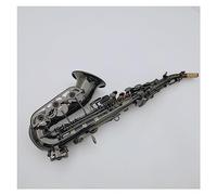 Sassofono Curvo B Flat Black Nickel Plated Strumento Professionale Per Sax Con Custodia In Tela Sassofono per principianti Kit