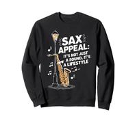 Sassofono Divertente Sax Appeal Felpa