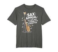 Sassofono Divertente Sax Appeal Maglietta
