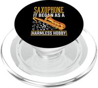 Sassofono È iniziato come un hobby innocuo Sassofono divertente PopSockets PopGrip per MagSafe