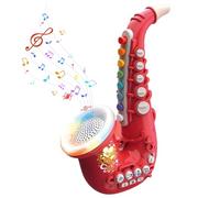 Sassofono Giocattolo Educazione Precoce Tromba per Bambini Sassofono Illuminista con Effetti di Luce e Musica Trompetas Musicali Materiale Resistente per Pratica Musicale per Bambini, Giocattolo Ross