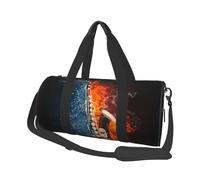 Sassofono In Fuoco E Acqua, Borsone da viaggio di grande capacità Borsa rotonda Borsa da viaggio sportiva Borsa da viaggio Borsa da fitness
