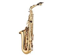 Sassofono In Ottone Con Motivo Intagliato Sulla Superficie In Eb Be Contralto E Flat Squisito Con Guanti, Spazzolini In Tessuto Cinghie(Gold)