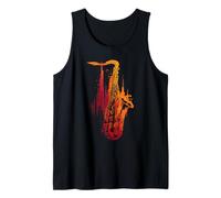 Sassofono Jazz Musicista Astratto Sax Strumento Canotta