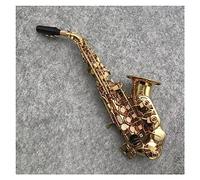 Sassofono Lacca D'oro Strumento Musicale Sassofono Acuto Curvo Performance Professionale Brass Sax