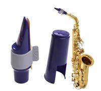 Sassofono Mouthpiece with Lid, Tenor Sassofono Accessory, Easy-to-Play Learning Aid, Perfect Music Lovers Accessory, Ideal for Family Musicians, 3.94x1.34x1.34 Inches